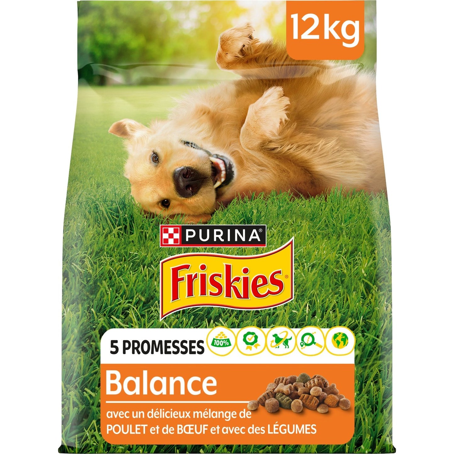 Croquettes pour Chien Adulte Poulet Boeuf Légumes Balance FRISKIES