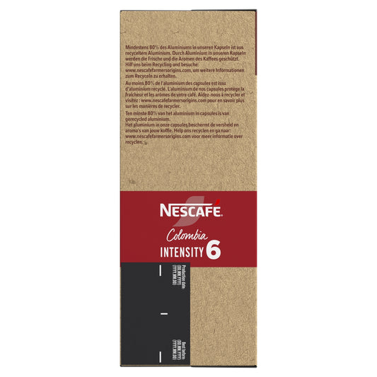 Café Capsules Espresso Intensité 6 Colombia Compatible Nespresso NESCAFE FARMERS ORIGINS