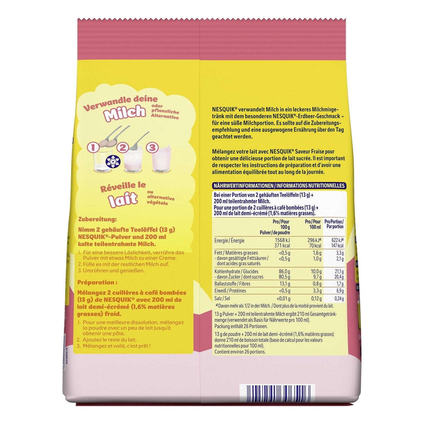 NESQUIK Strawberry Flavor Powder