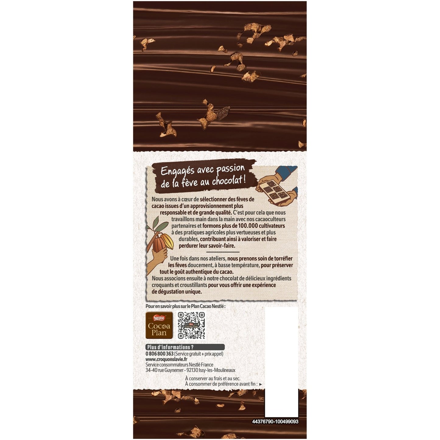 NESTLE Dark Chocolate Squares with Cocoa Bean Nuggets