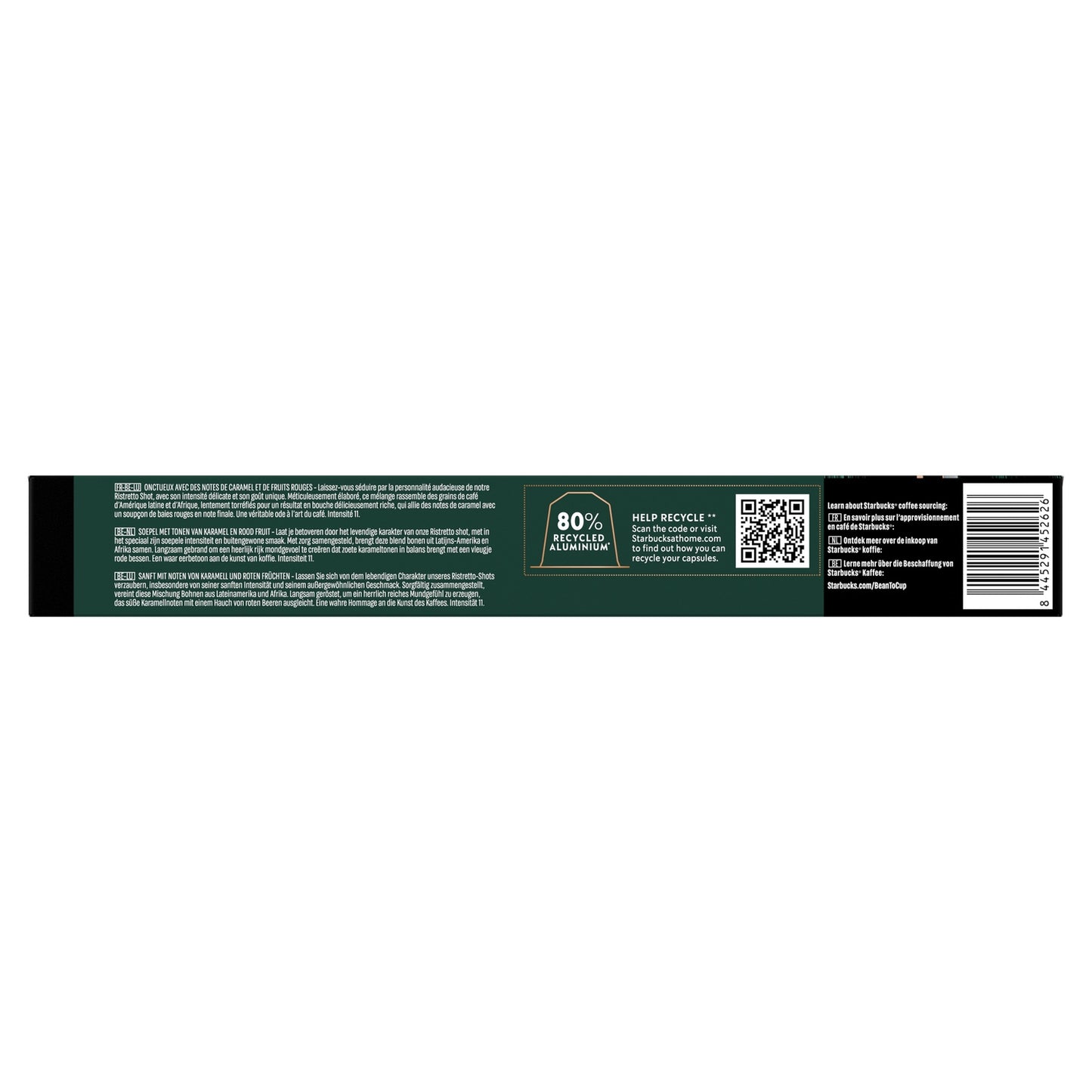 Café Capsules Espresso Ristretto Shot Intensité 11 Compatible Nespresso STARBUCKS