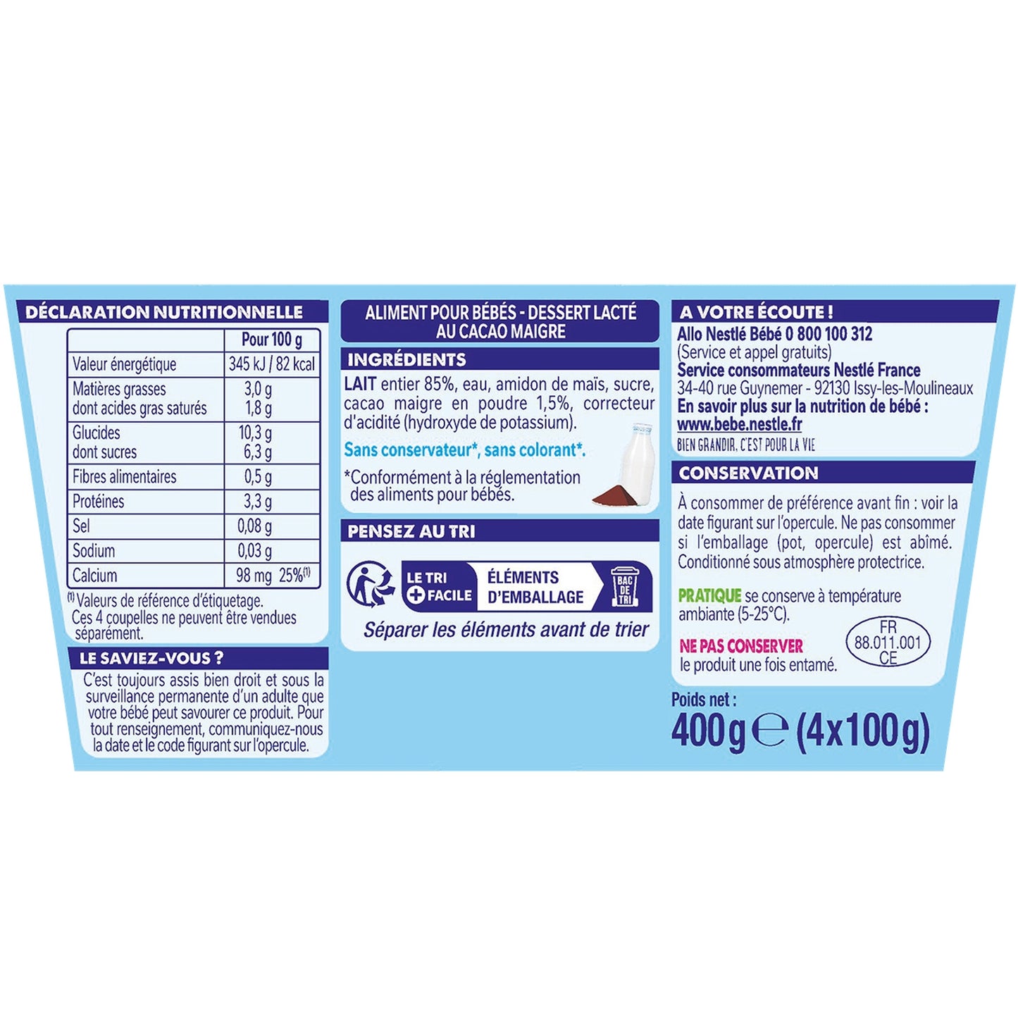 Nestlé Kakao-Babydessert