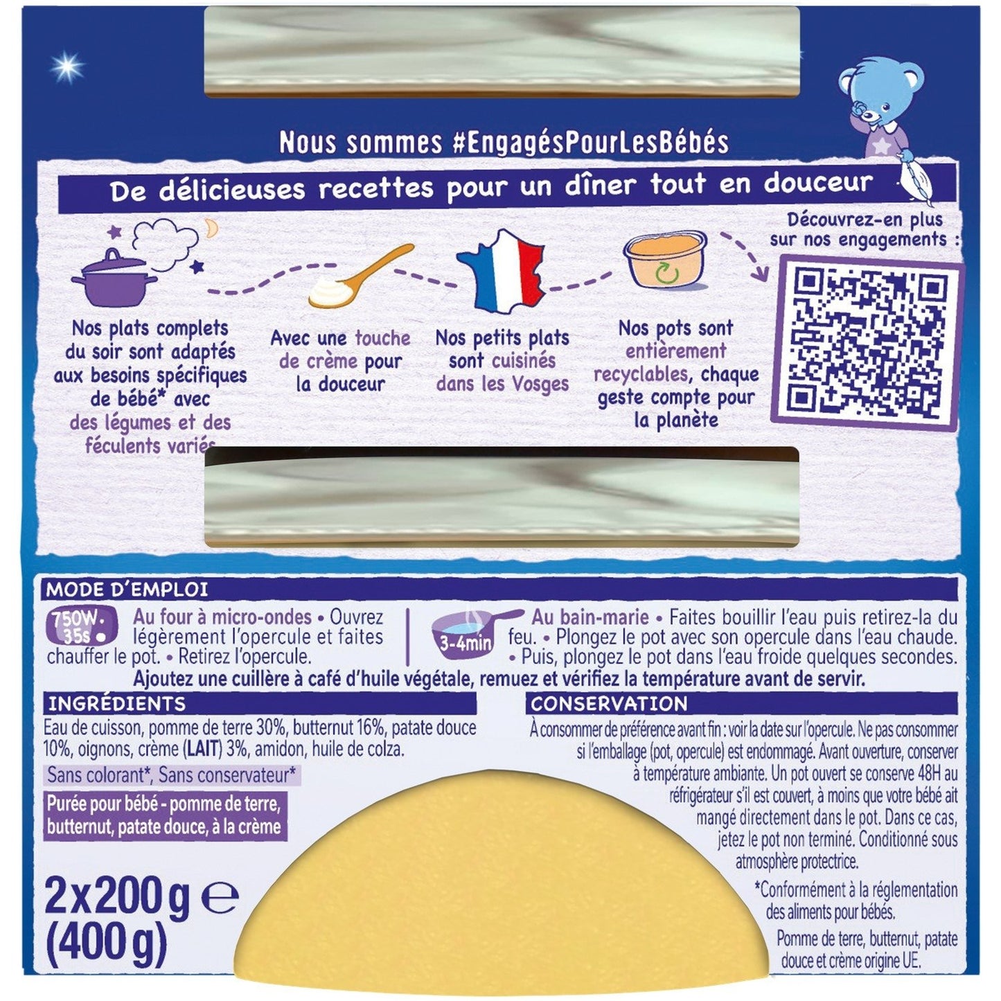 NESTLE Baby Dish Kartoffeln, Butternuss, Süßkartoffel