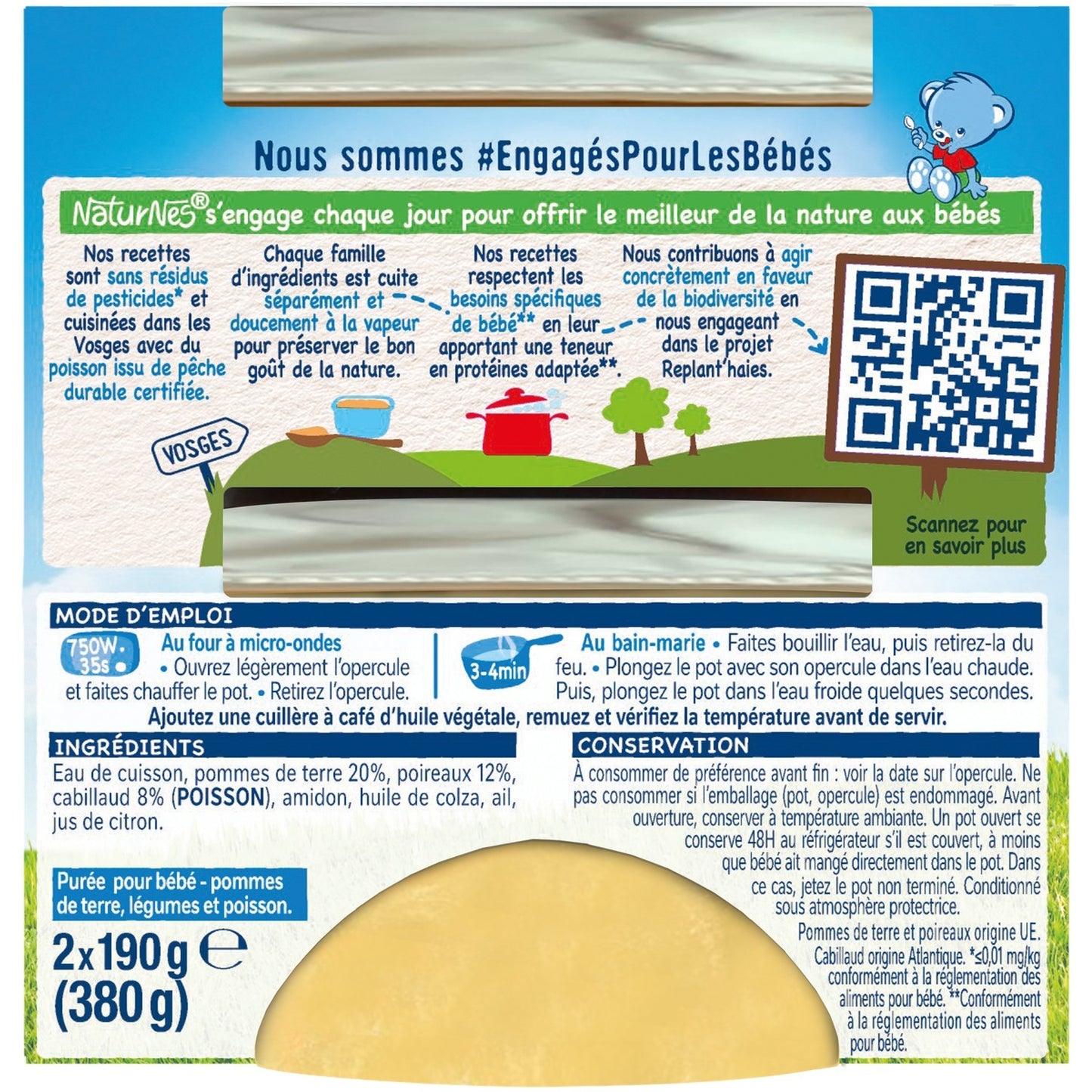 NESTLE Baby Dish Kartoffeln, Lauch, Kabeljau