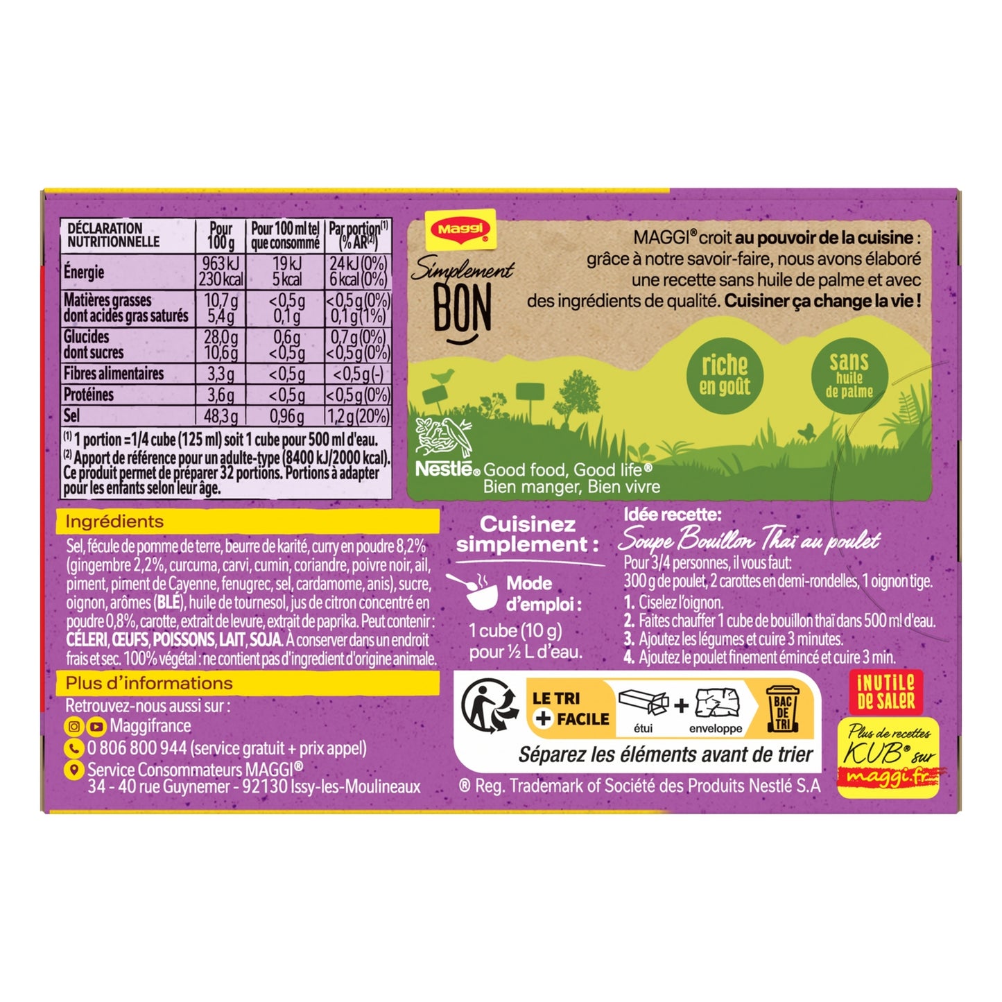 Bouillon Kub Thaï MAGGI