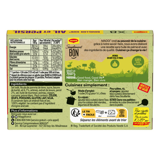 Bouillon Kub Ail et Persil MAGGI