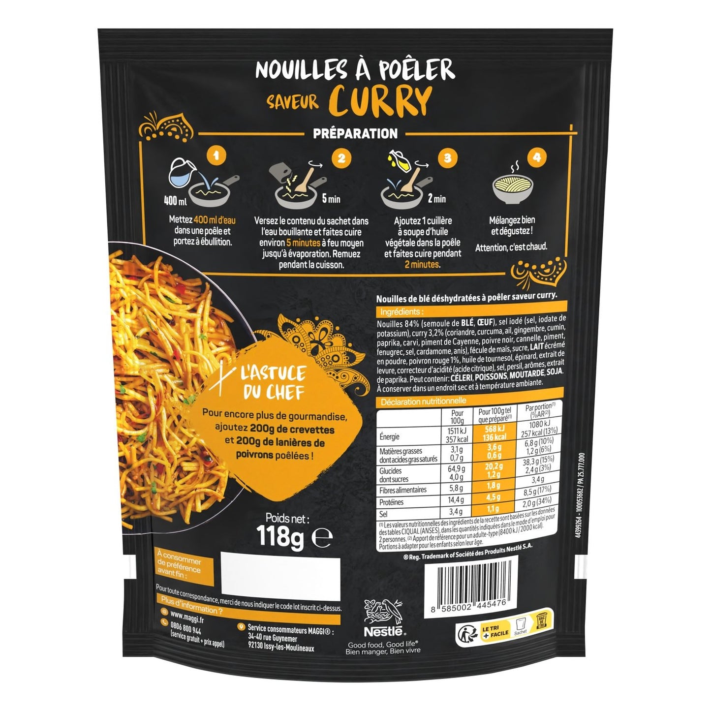 Nouilles à Poêler Saveur Curry MAGGI