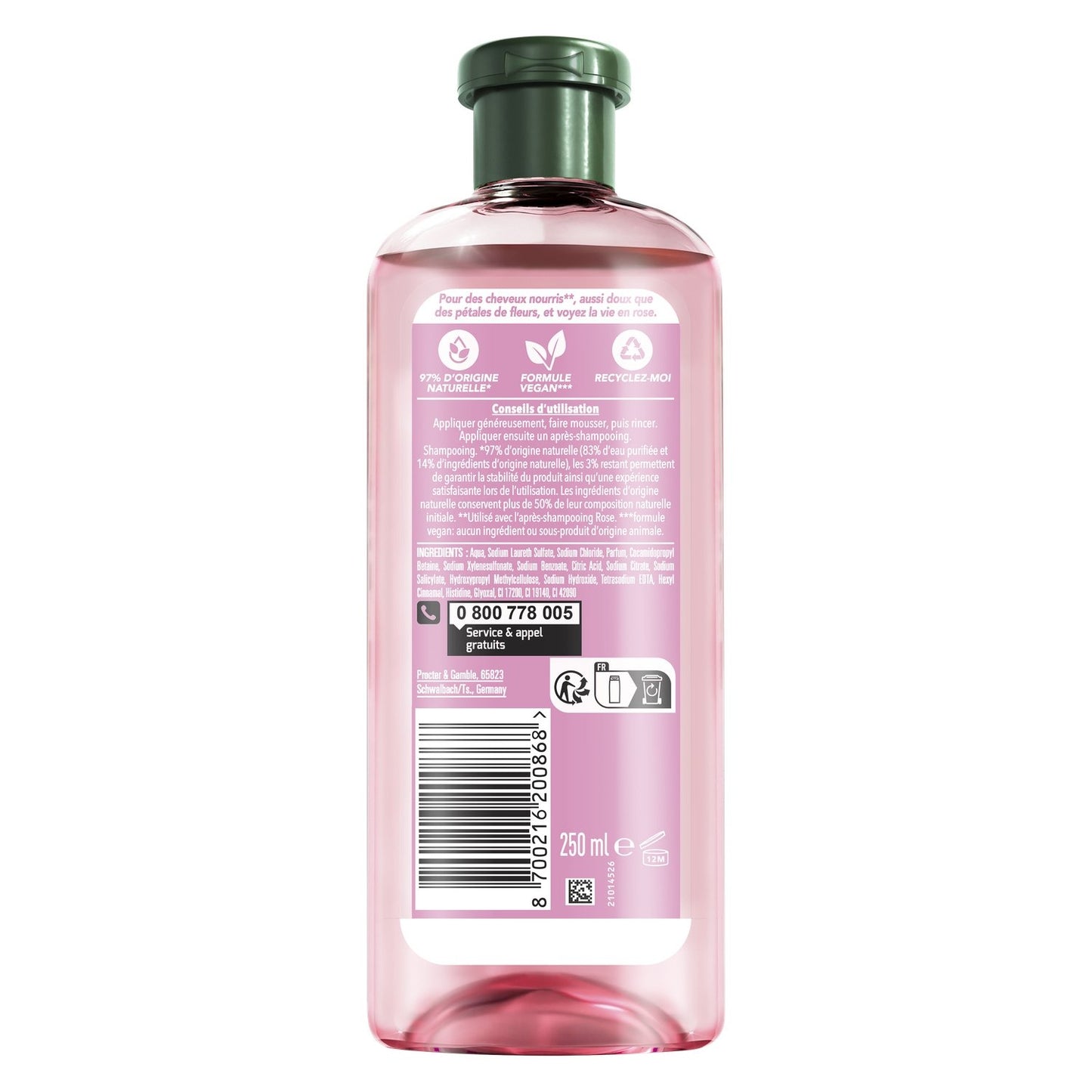Sanftes Shampoo mit Rosenduft HERBAL ESSENCES