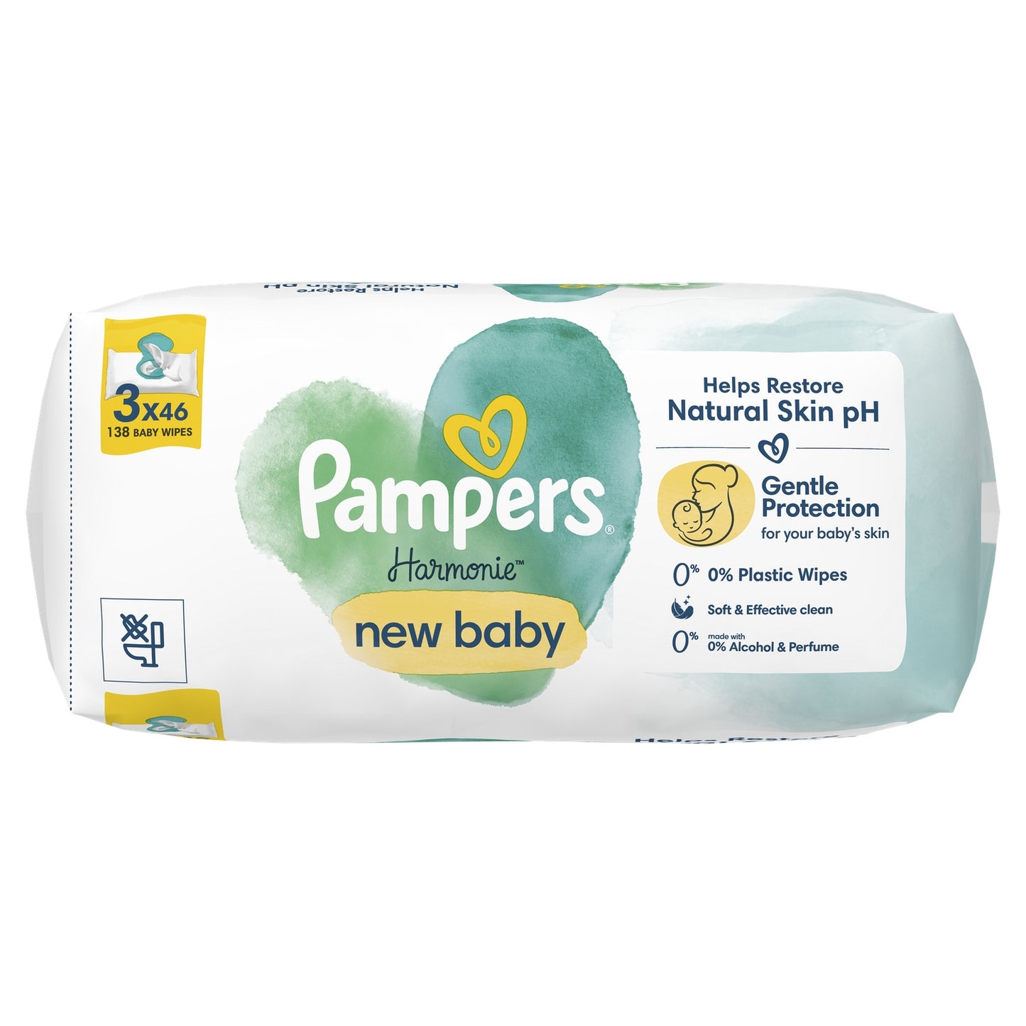 Lingettes Bébé Nettoyantes Bébés Peaux Sensibles Aloe Vera Harmonie PAMPERS