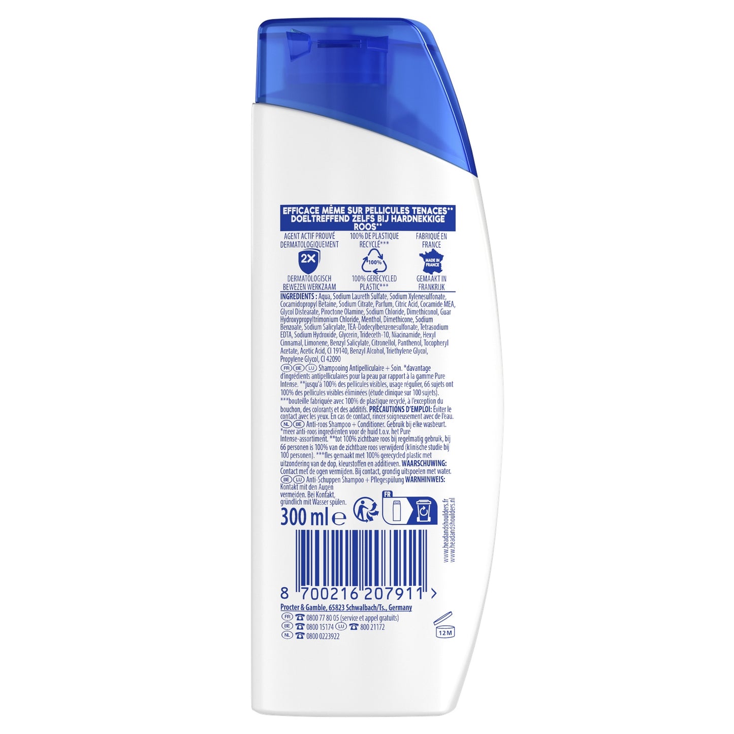 Shampoing Antipelliculaire 2en1 Cheveux Gras Citron Frais Head & SHOULDERS