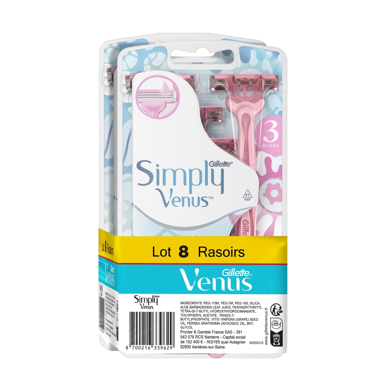 Gillette Simply Venus 3 Women's Disposable Razors