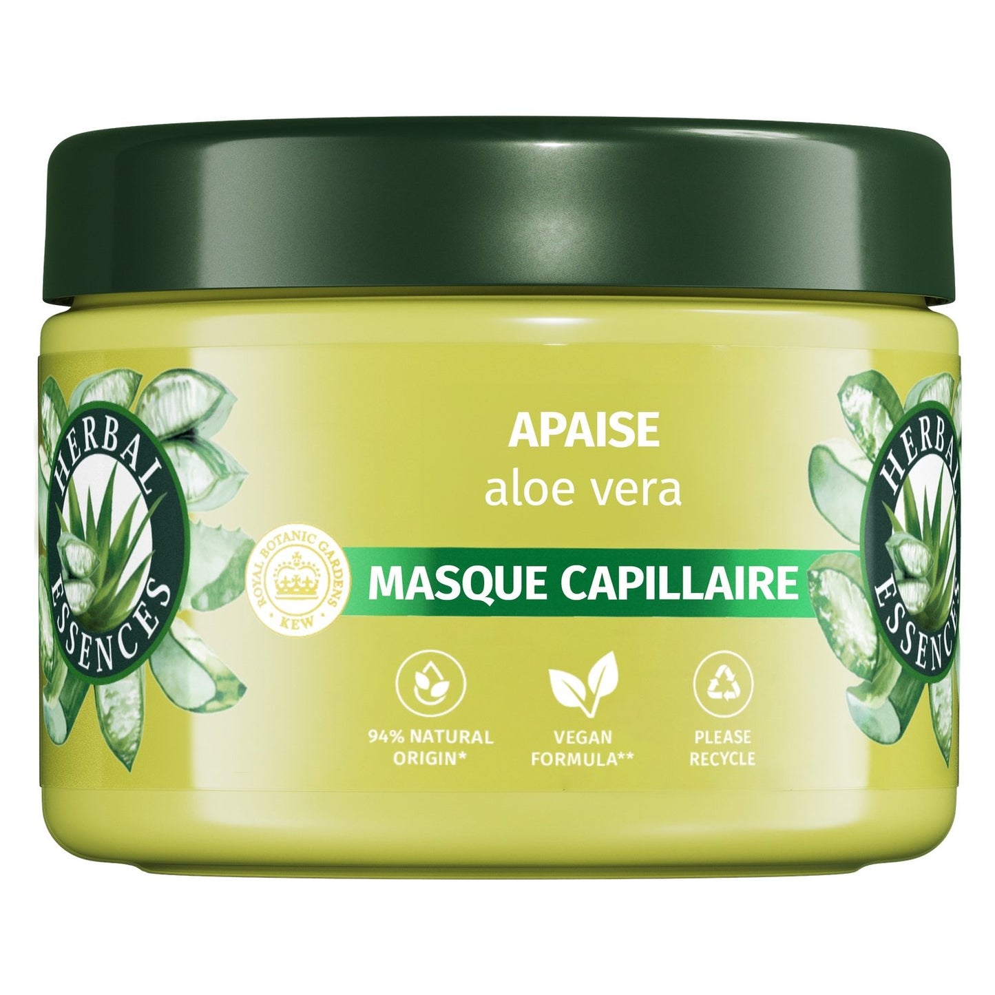 Masque Hydratant Cheveux Secs Aloe Vera HERBAL ESSENCES le pot de 500mL