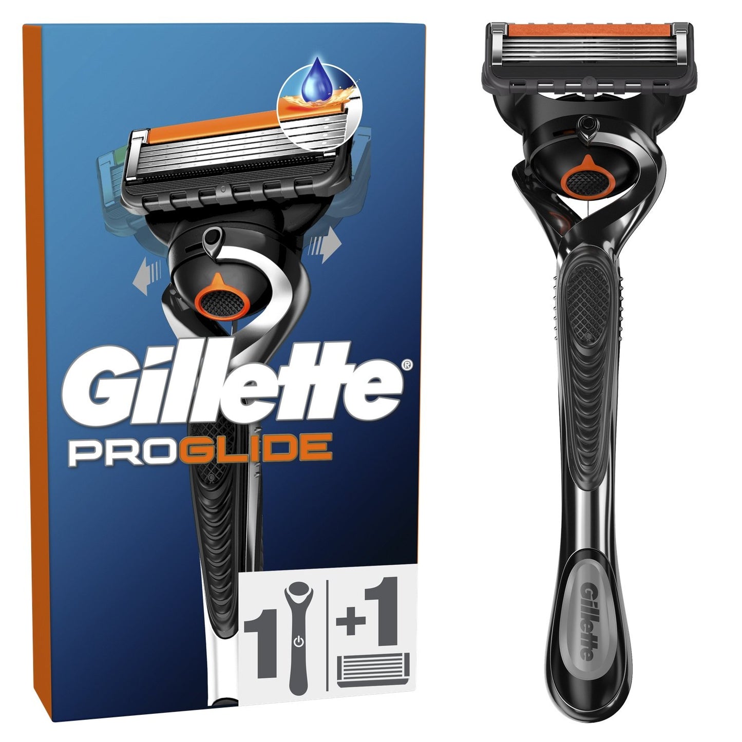 Rasoir pour Homme Flexball Proglide GILLETTE le paquet avec 1 manche + 1 recharge de lame