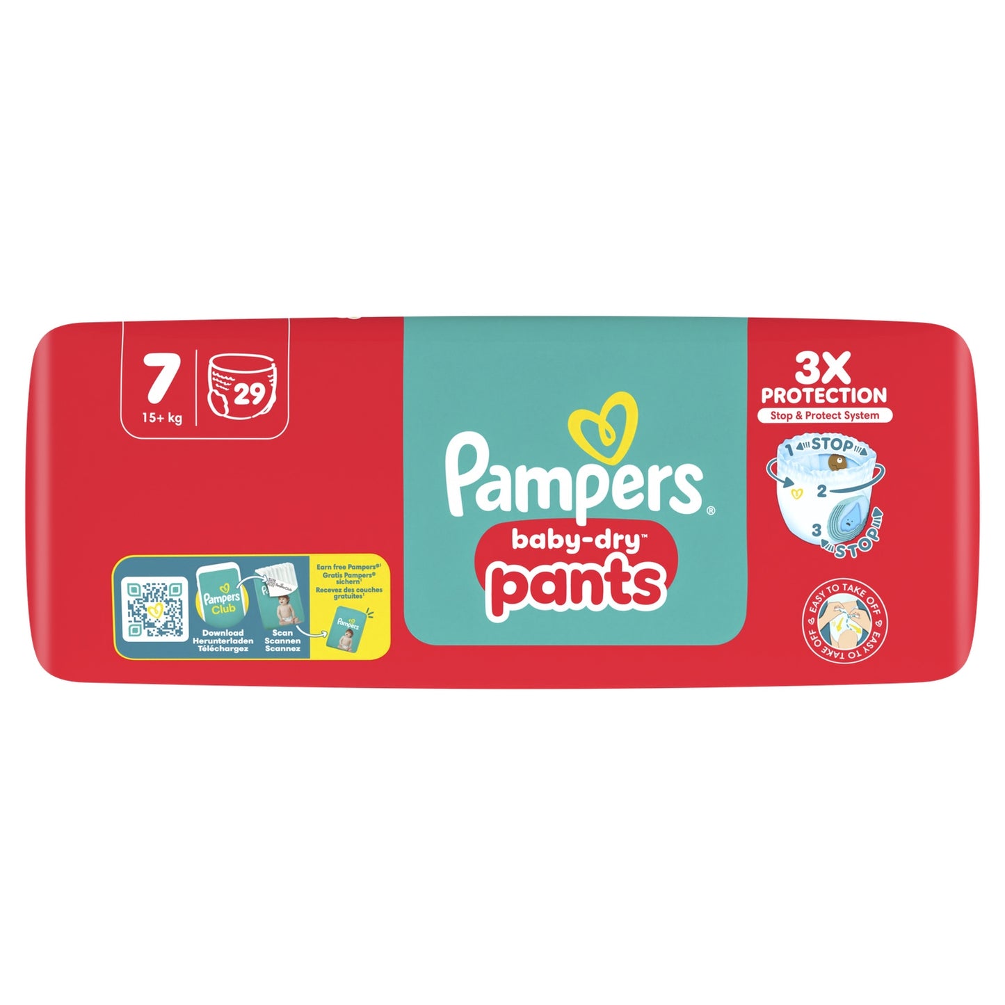 Couches Culottes Bébés Baby-Dry Pants T7 15+kg PAMPERS