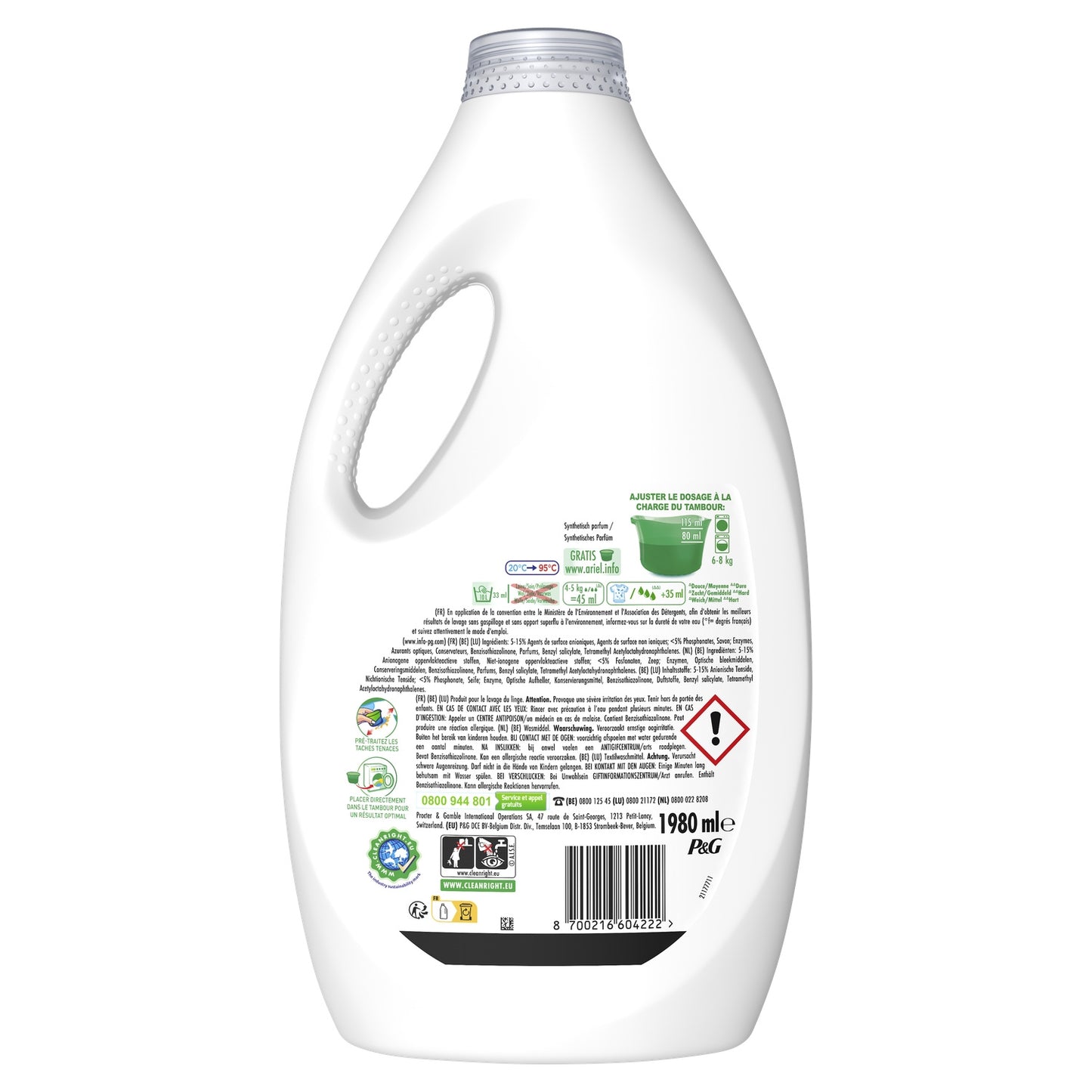 Lessive Liquide Alpine ARIEL