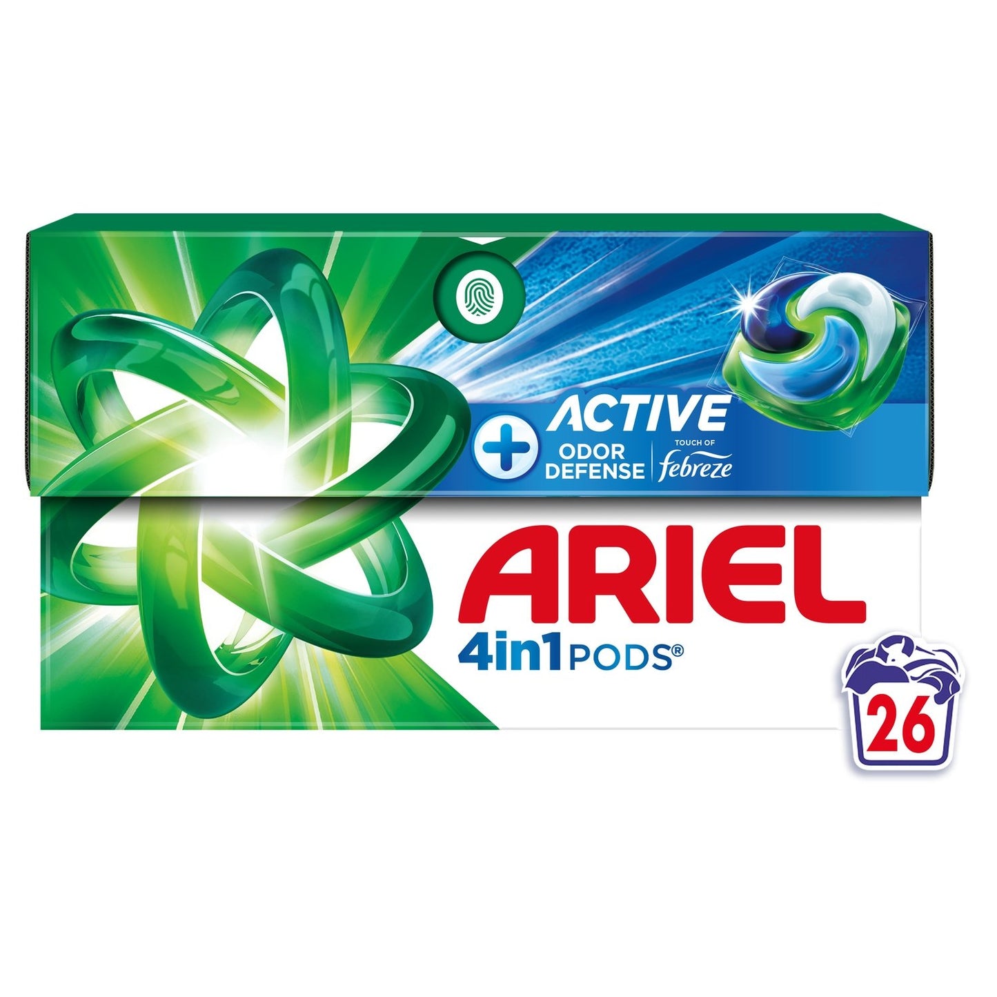 Lessive Capsules Protection Active Contre les Odeurs 4in1 ARIEL