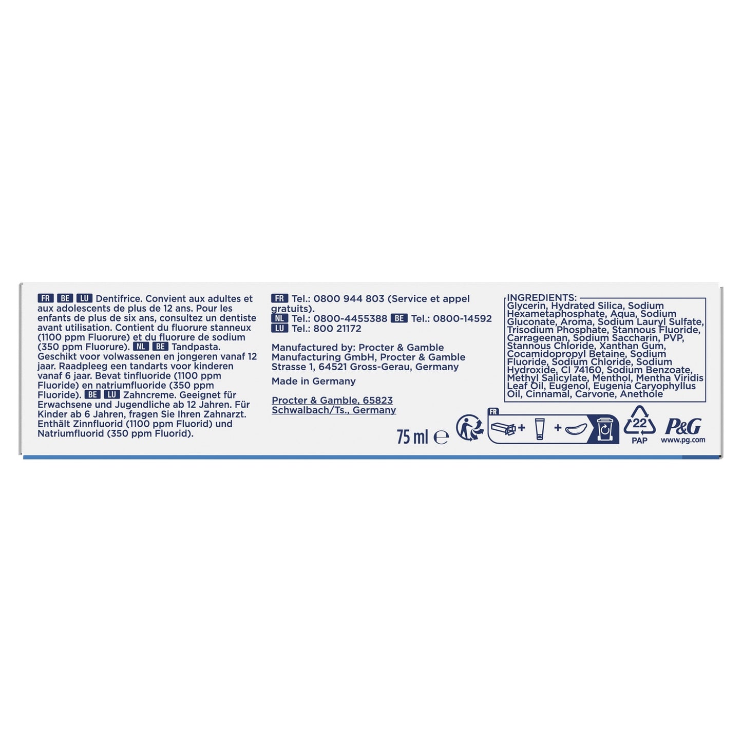 Dentifrice Pro-Expert Cristaux Nettoyants ORAL-B