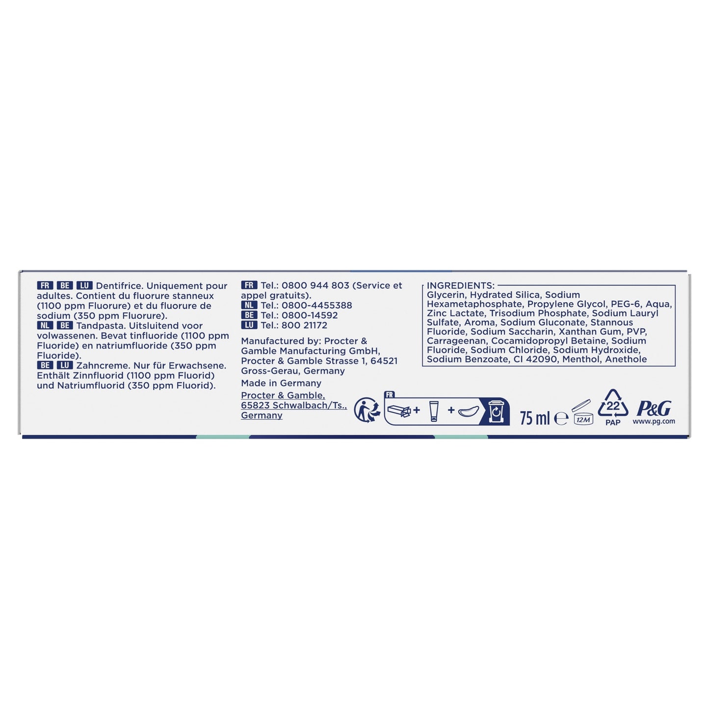 Dentifrice Prévention Tartre ORAL-B