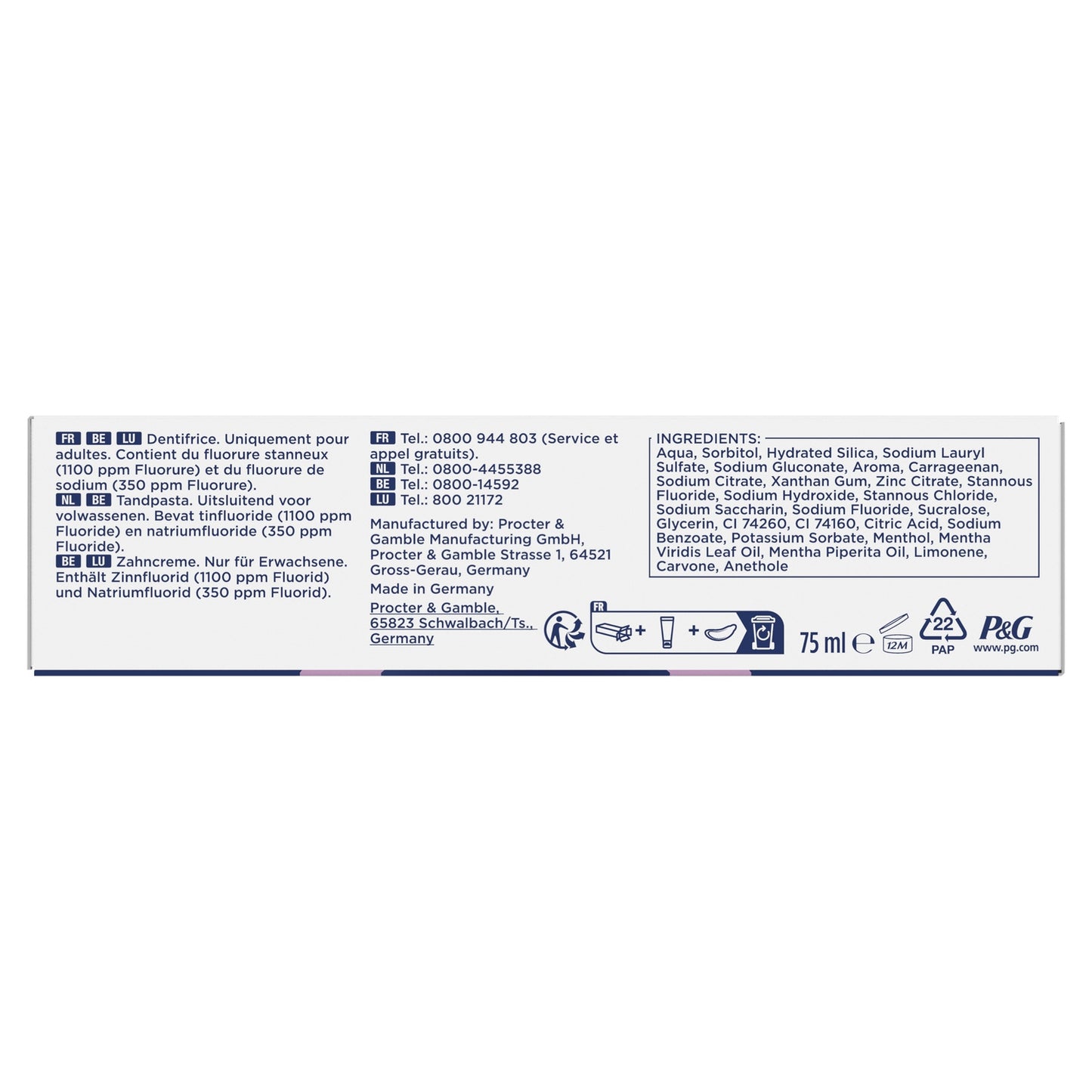 ORAL-B Zahnpasta Zahnfleischschutz