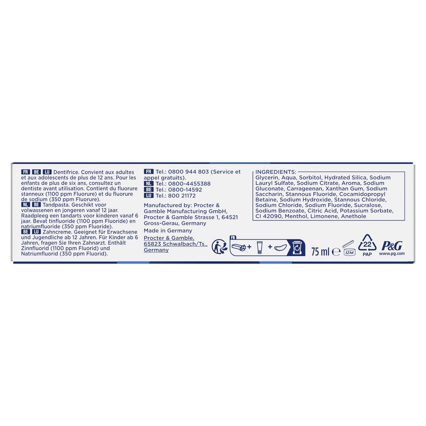 Dentifrice Professional Email Renforcé ORAL-B
