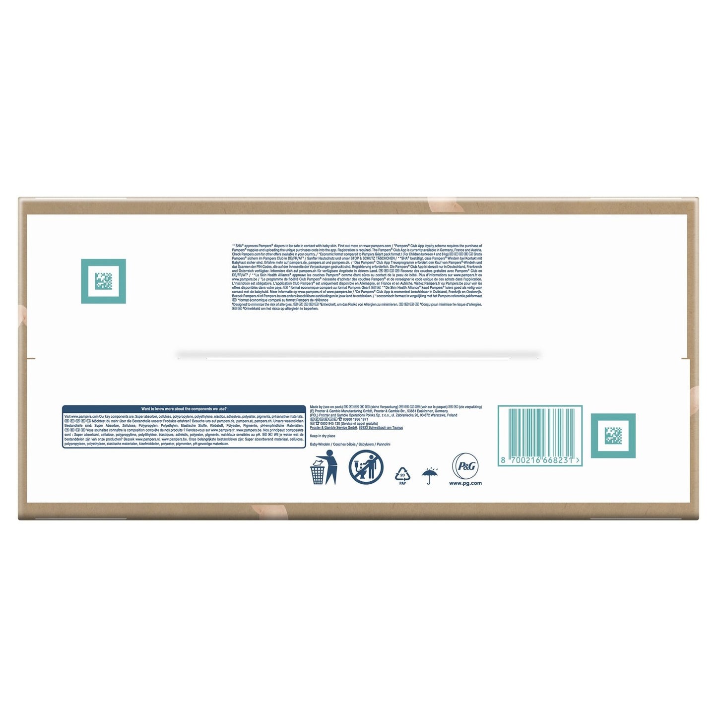 Couches Bébé Harmonie New Baby 2-8kg Taille 2 PAMPERS