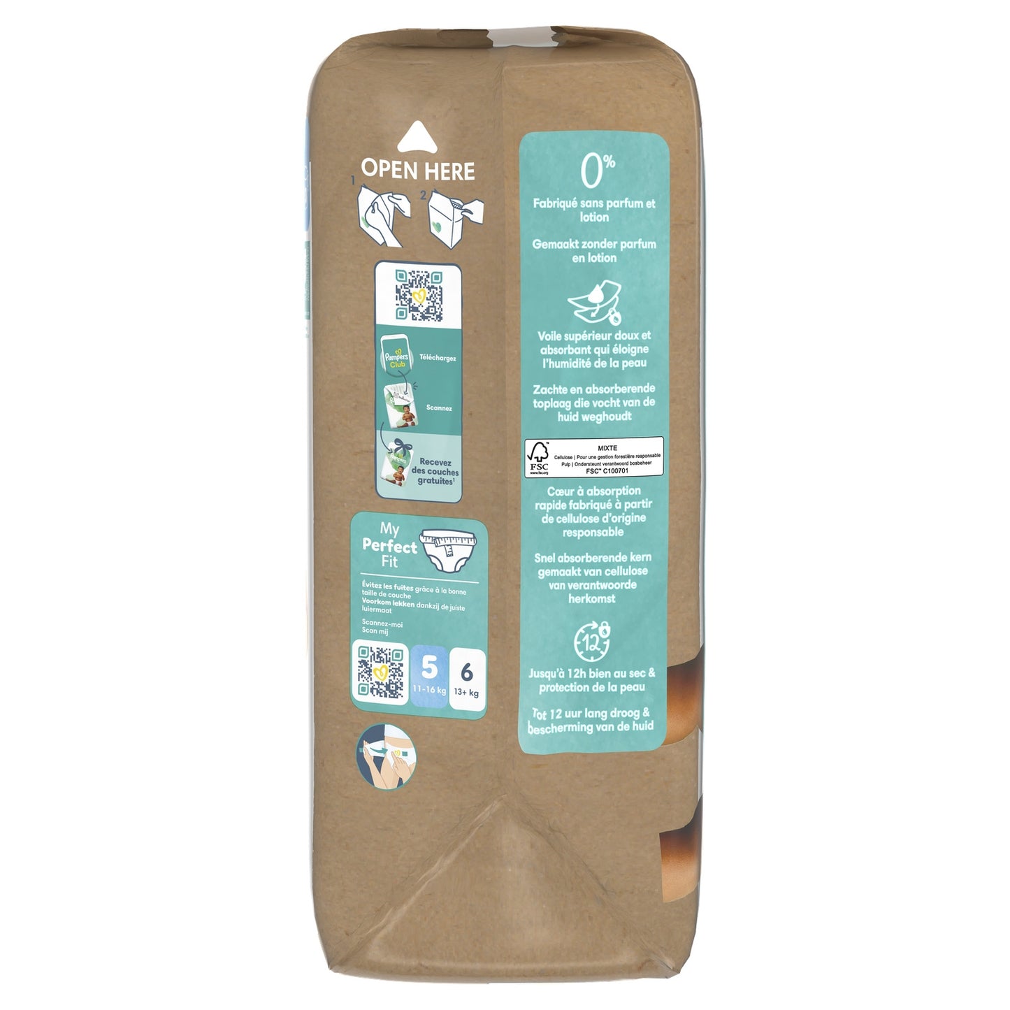 Couches Bébés Harmonie 11-16kg Taille 5 PAMPERS