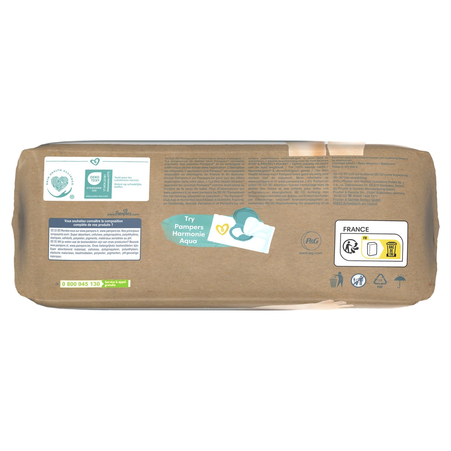 Couches Bébés Harmonie 13+kg Taille 6 PAMPERS