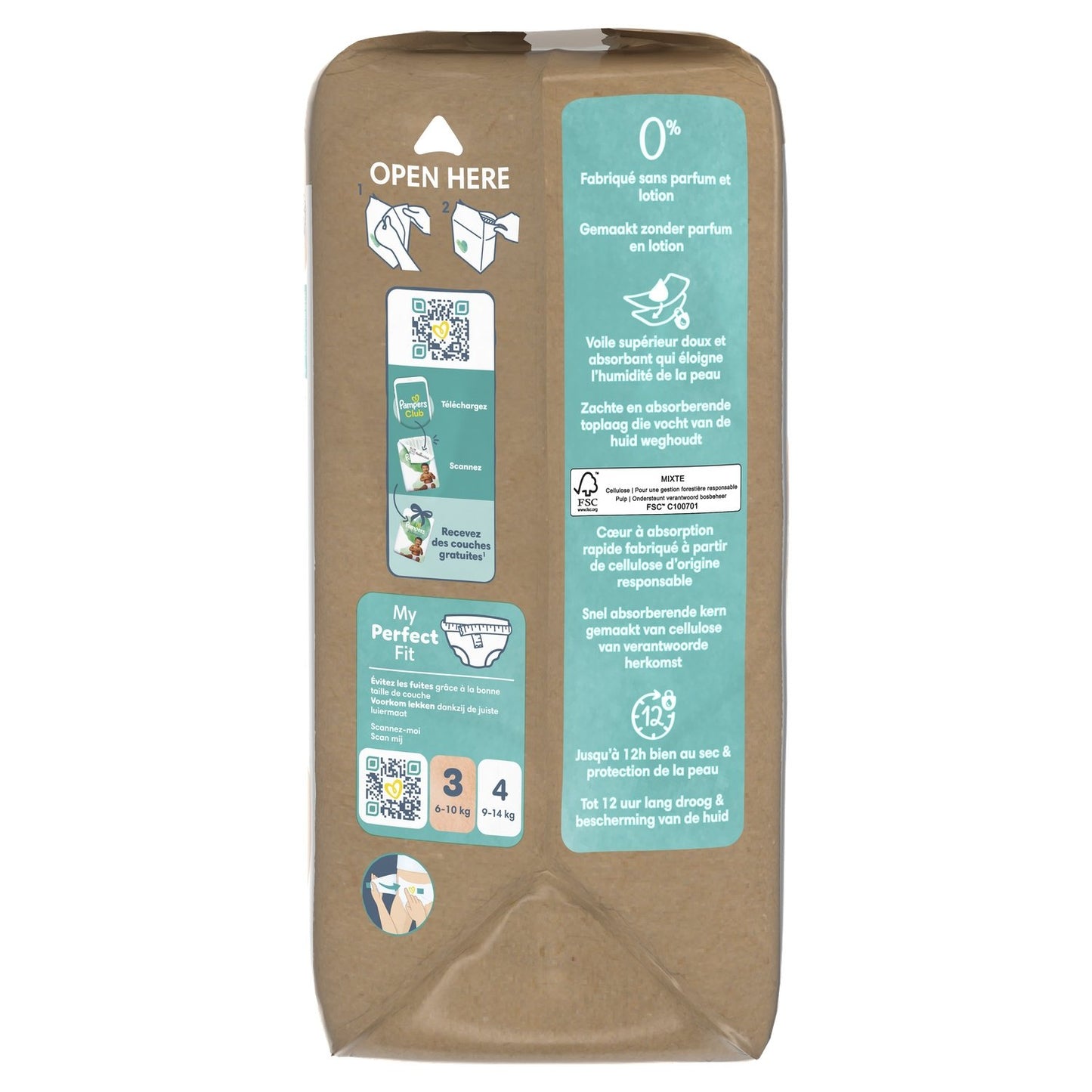 PAMPERS Harmonie New Baby T3 6-10kg Babywindeln