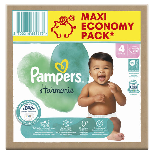 PAMPERS Harmonie Baby Diapers 9-14kg Size 4