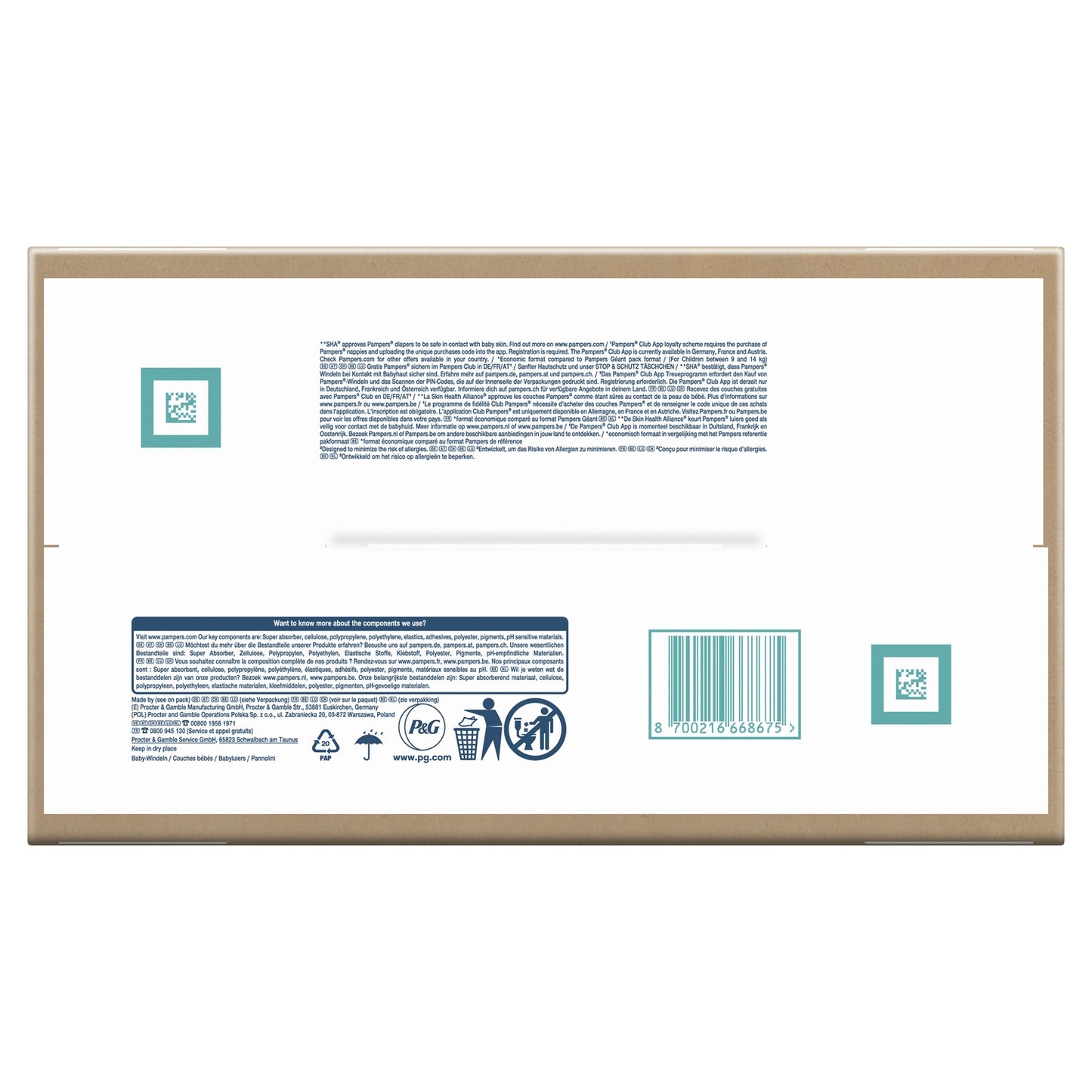 PAMPERS Harmonie Babywindeln 9-14kg Größe 4