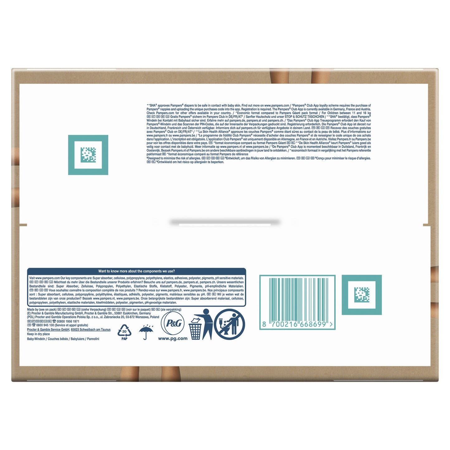 PAMPERS Harmonie Babywindeln 11-16kg Größe 5