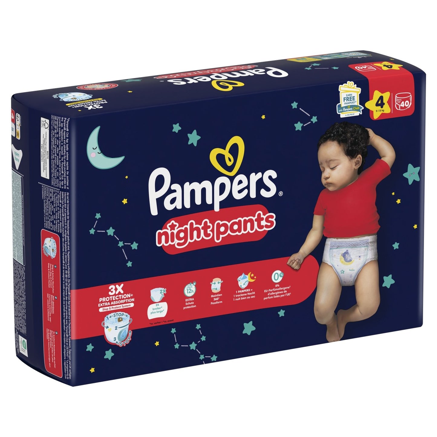 Couches Culottes Bébé Night Pants T4 9-15kg PAMPERS