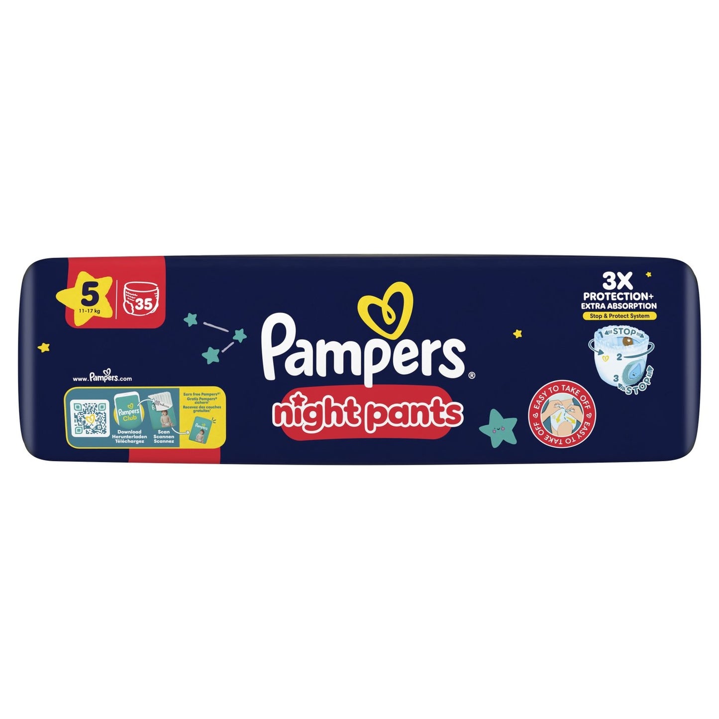 Couches Culottes Bébés Night Pants T5 11-17kg PAMPERS