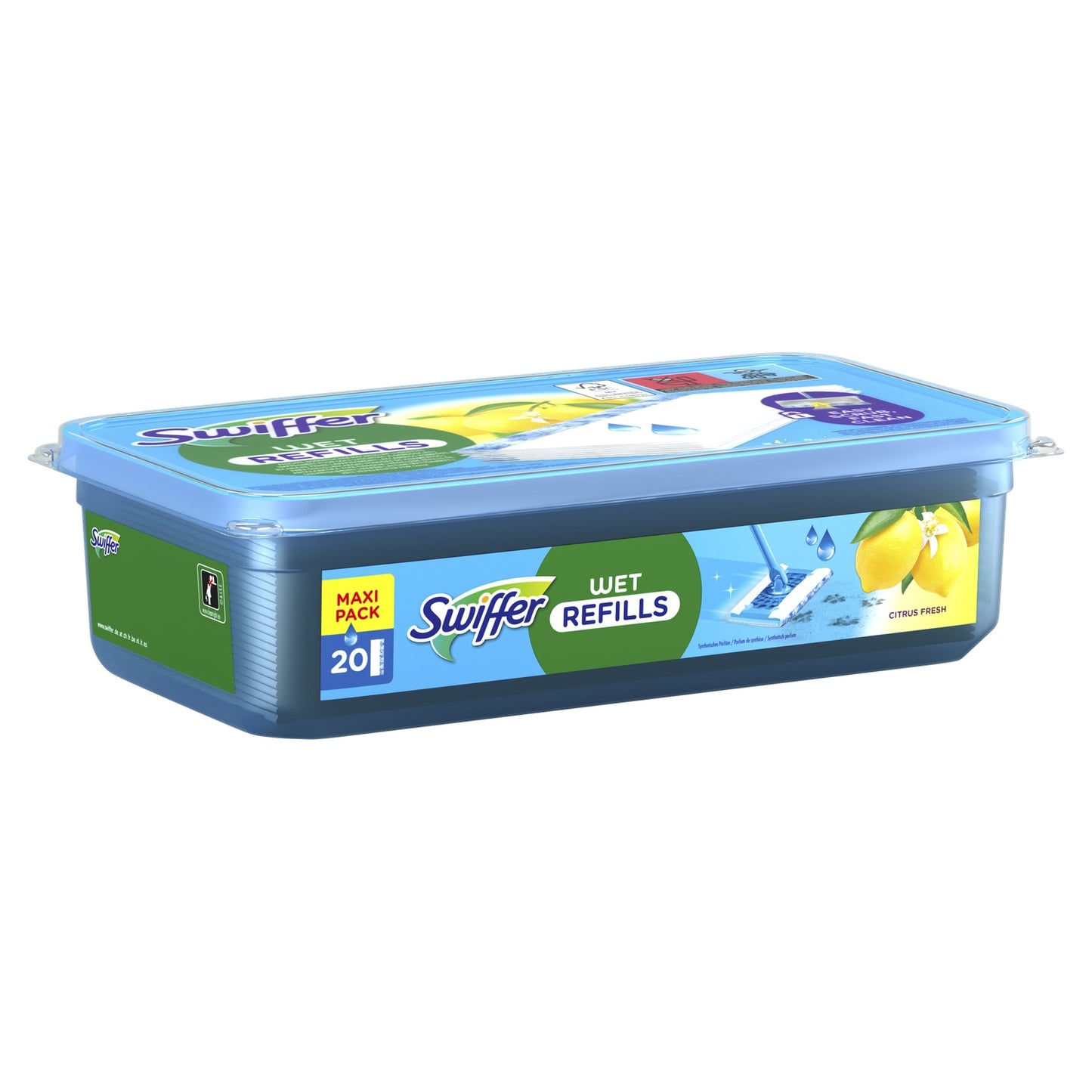 SWIFFER Bodentuch mit Zitronenduft, frisch und staubabweisend