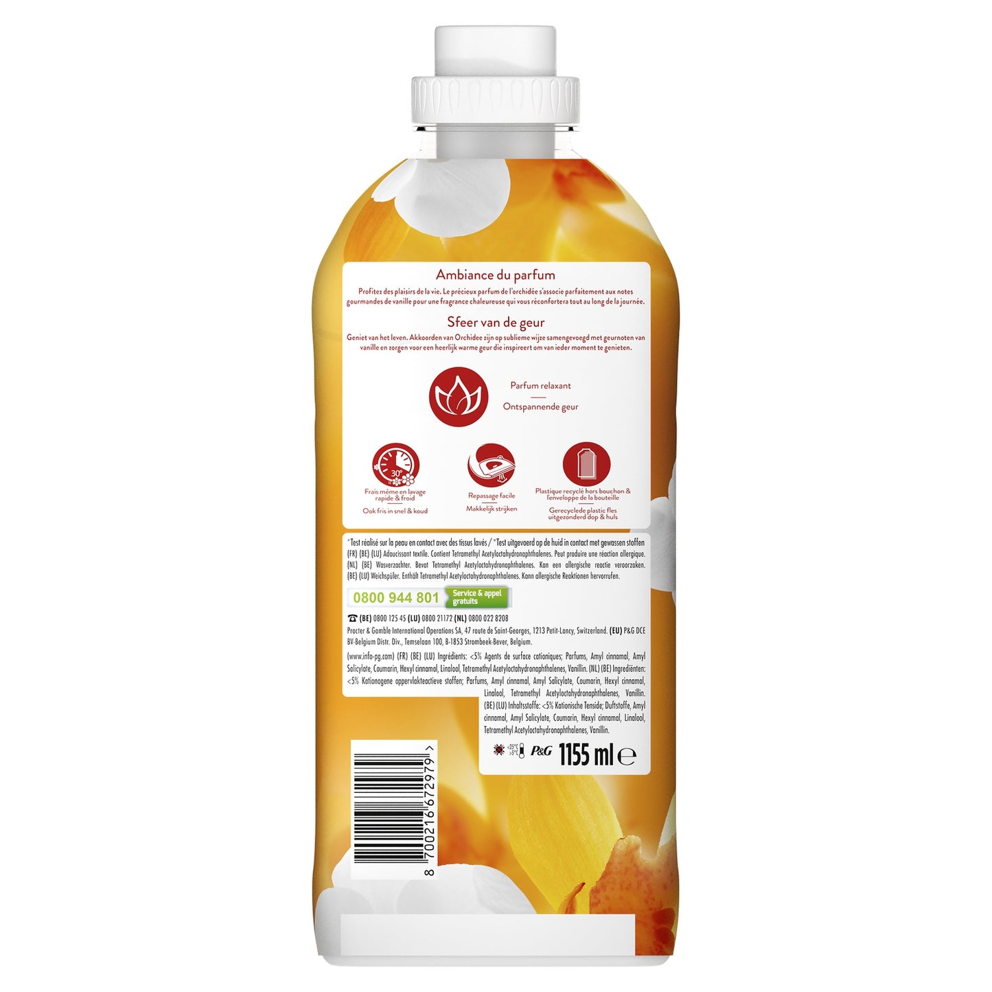 Adoucissant Ambre et Orchidée LENOR
