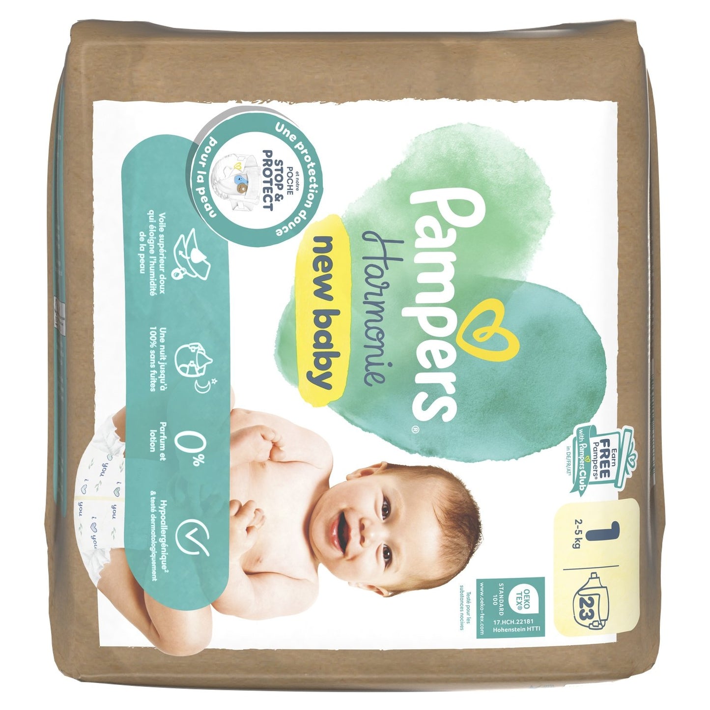 PAMPERS Harmonie New Baby T1 2-5kg Baby Diapers