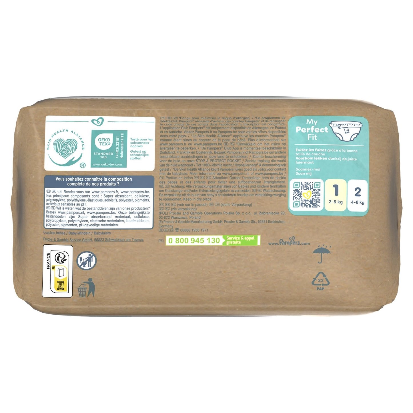 PAMPERS Harmonie New Baby T1 2-5kg Baby Diapers