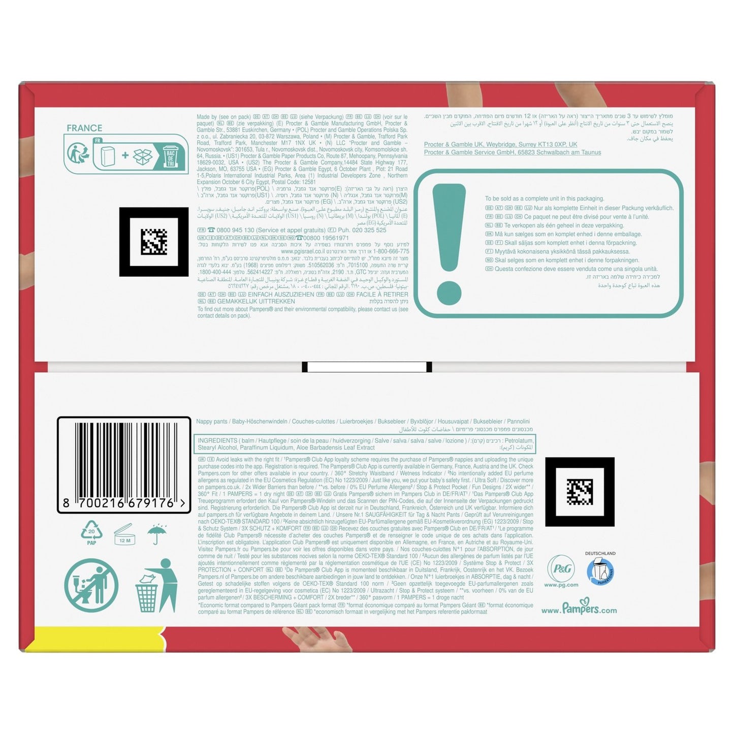 Pampers Baby Windelhosen Schutzhosen 13-19kg Größe 6