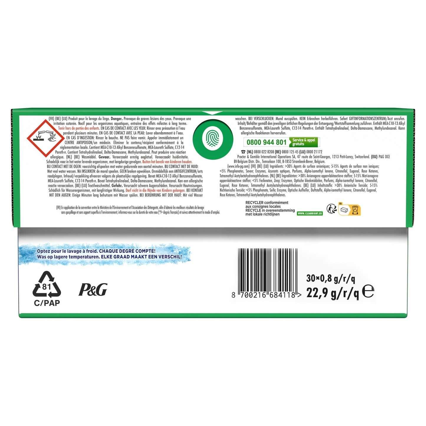 ARIEL Alpine 3in1 Detergent Capsules