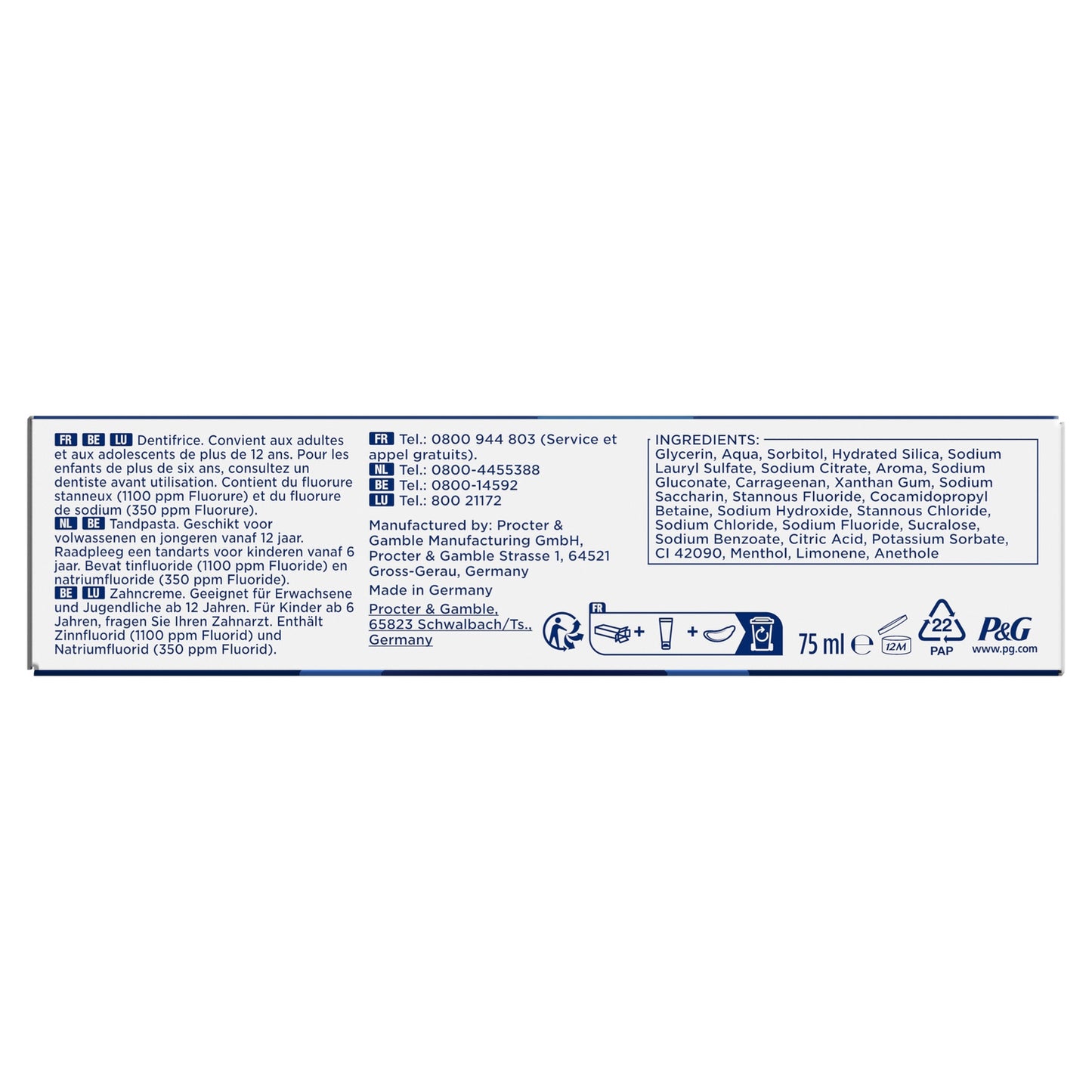 Dentifrice Professional Email Renforcé ORAL-B