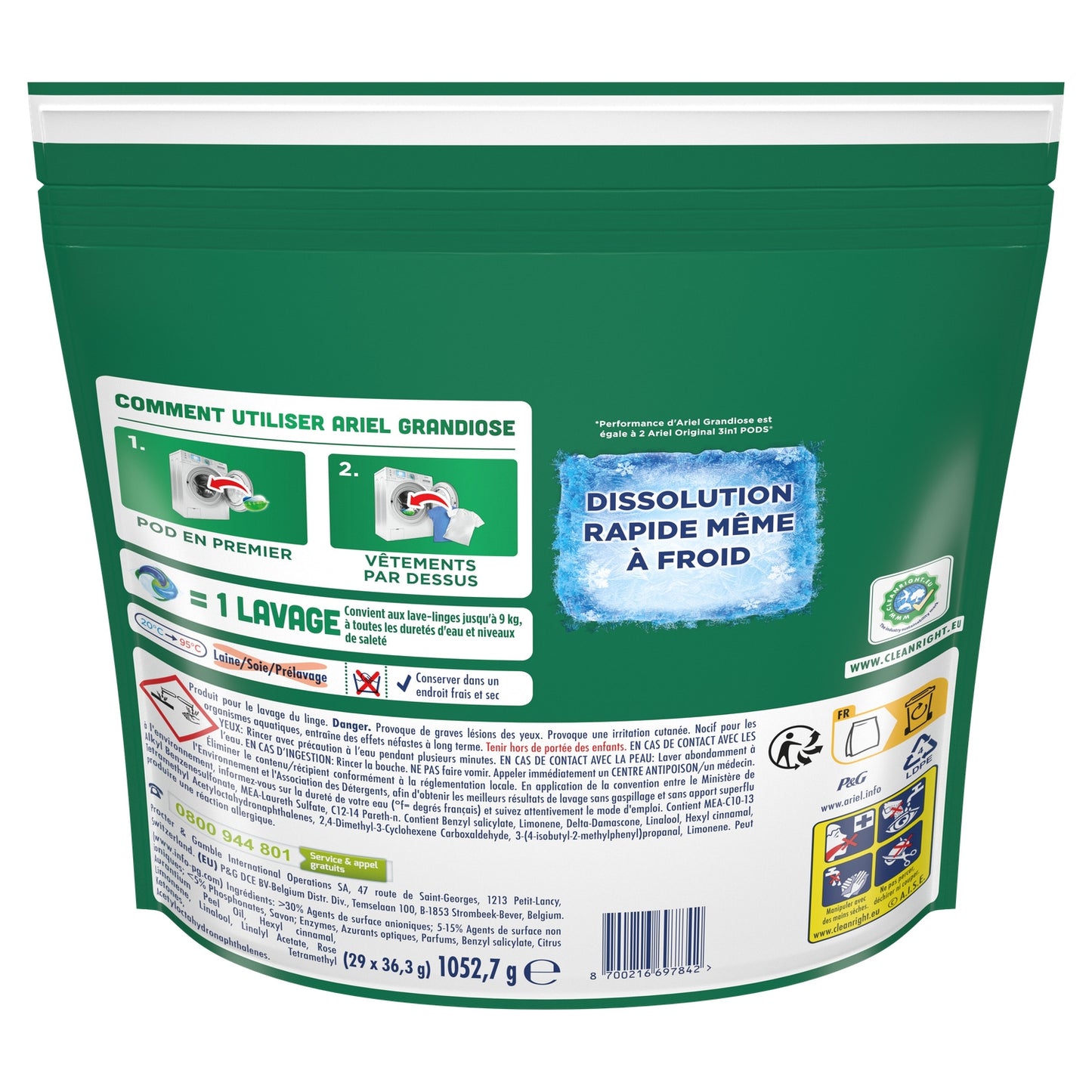 ARIEL Grandiose Alpine Freshness Capsule Laundry Detergent
