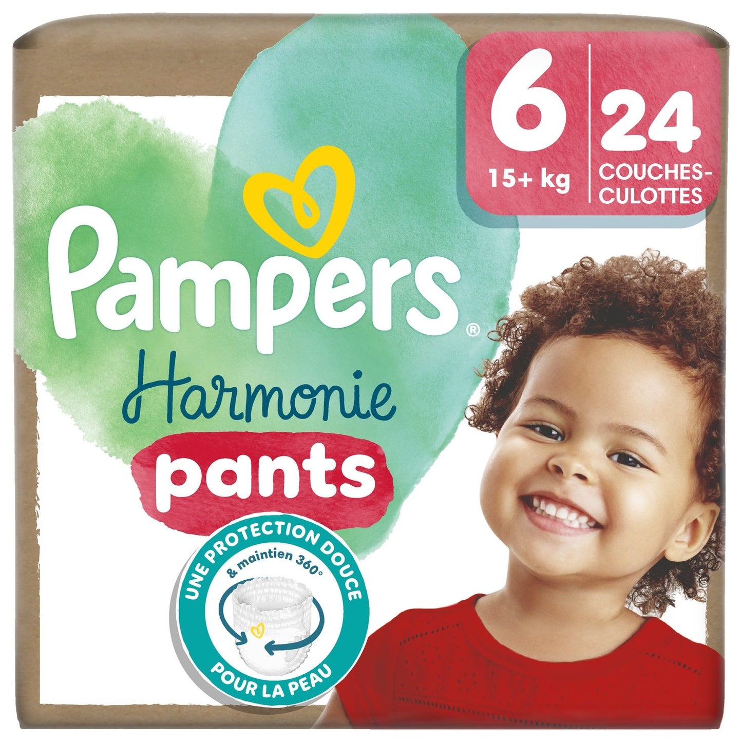 Couches Culottes Bébés Harmonie Pants +15kg Taille 6 PAMPERS le paquet de 24 couches culottes