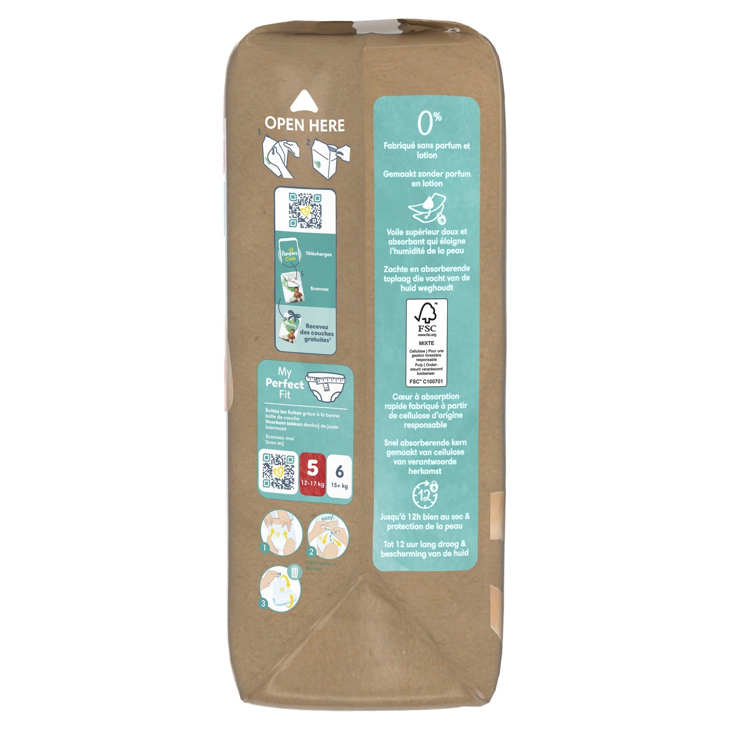 Couches Culottes Bébés Harmonie Pants T5 12-17kg PAMPERS