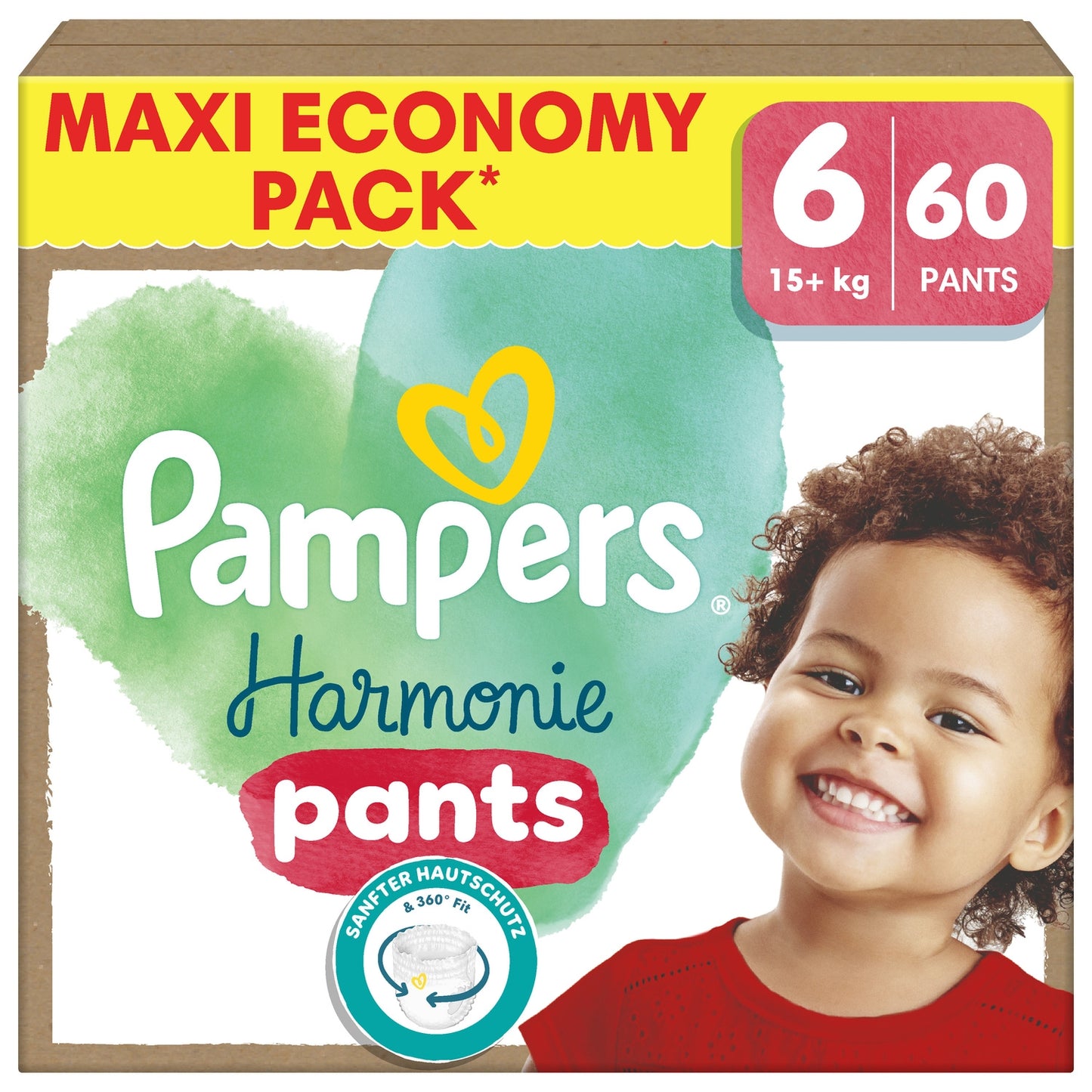 PAMPERS Harmonie Pants Babywindeln 15+kg Größe 6