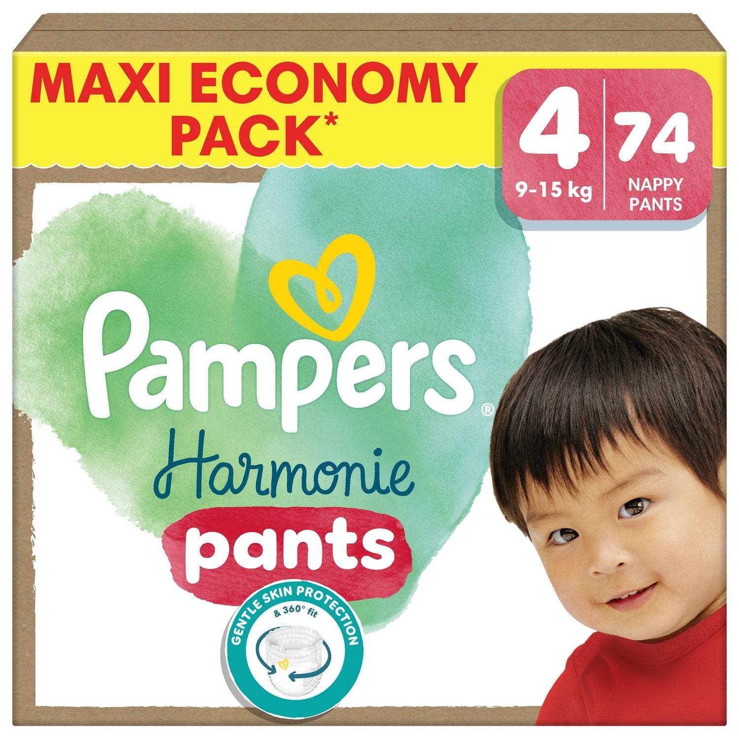 Baby-Hosenwindeln Harmonie Pants 9–15 kg Größe 4 PAMPERS – La Famille à Table!