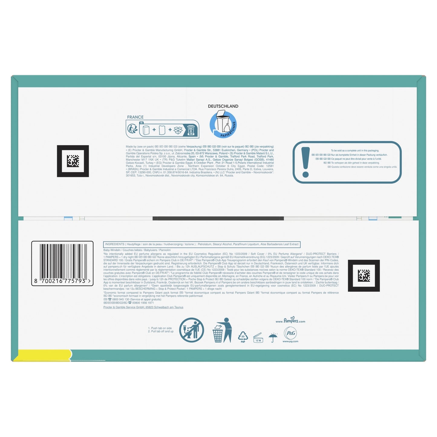 Couches Bébés Baby-Dry 6-10kg Taille 3 PAMPERS