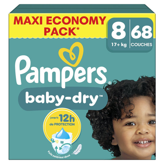 PAMPERS Baby-Dry Baby Diapers 17+kg Size 8