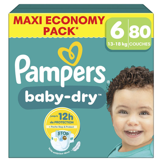 PAMPERS Baby-Dry Baby Diapers 13-18kg Size 6