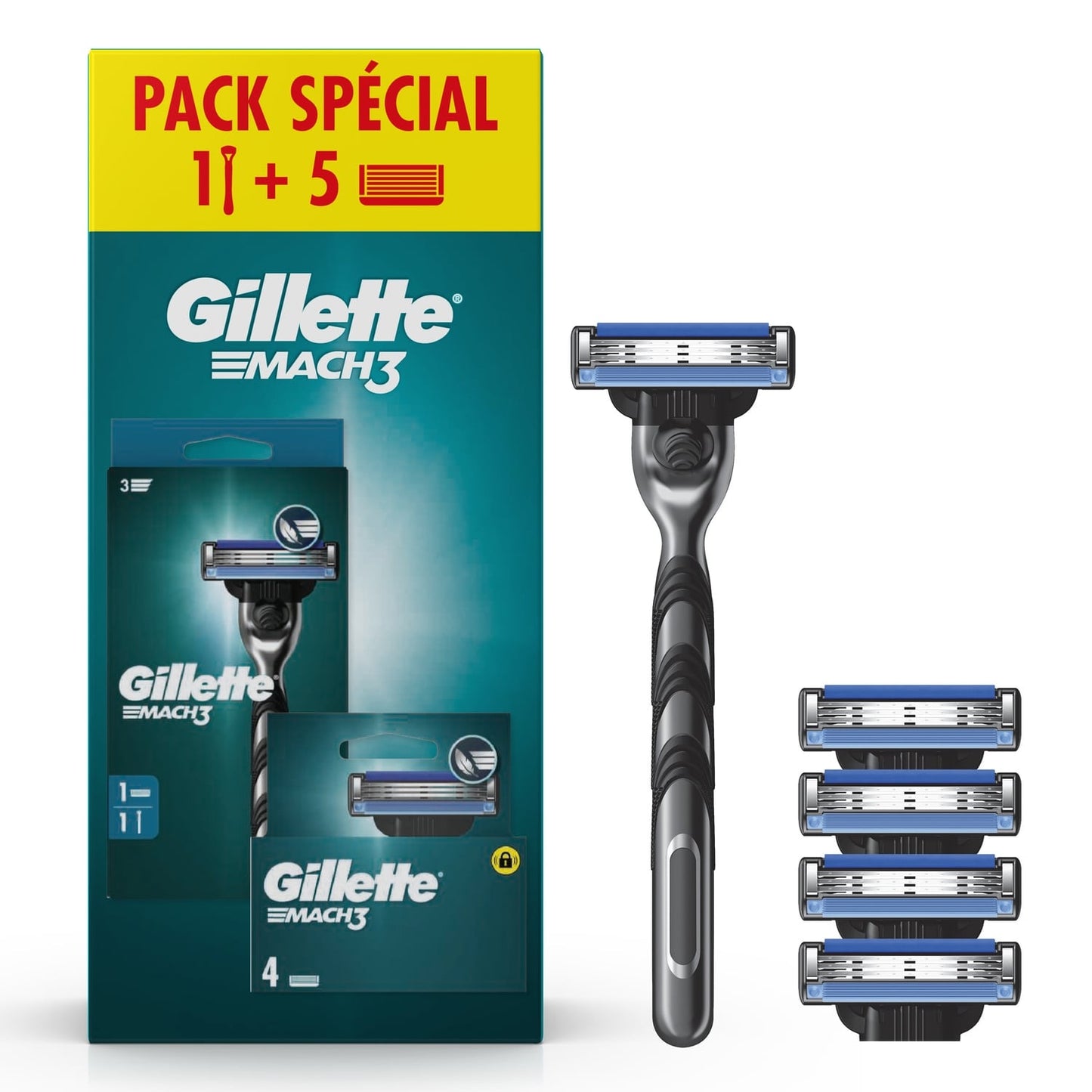 Rasoir Homme Mach3 Recharges GILLETTE