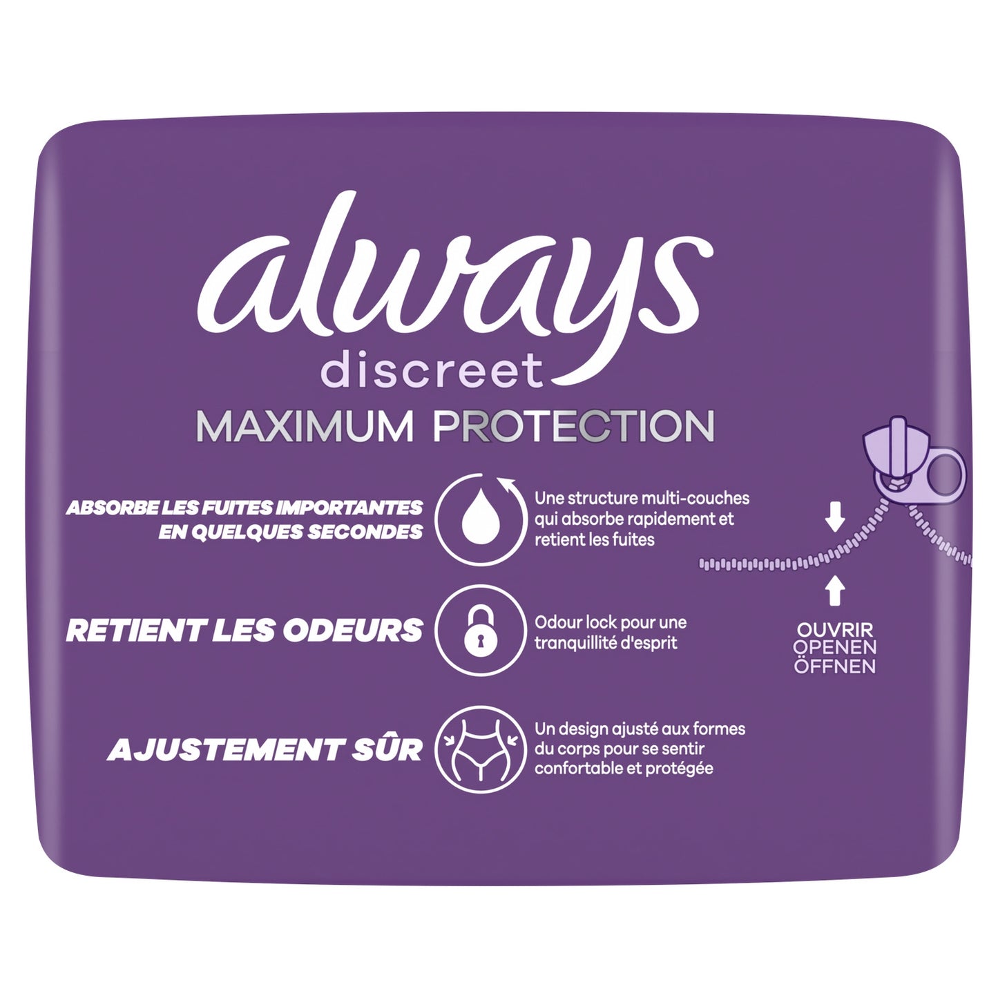 Culottes fuites urinaires Nuit Taille L Flux Très Abondant Anti-odeur ALWAYS